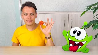 Om Nom in Real Life - Magic Tricks with Cut the Rope