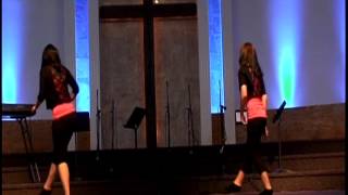 Samantha Luce and Kim Burns dancing at the Sunday Service Christian Life Center 5 6 12