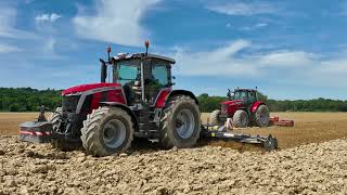 🔴Préparation des terres XXL full Massey Ferguson 🔴 18 mètre dans la même parcelle💨