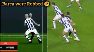 Lewandowski Offside Goal Vs Real Sociedad: Were Barcelona ROBBED?