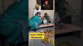 Junior Siddhu Mossewala with parents #siddumossewala #cutebaby  #viralshorts