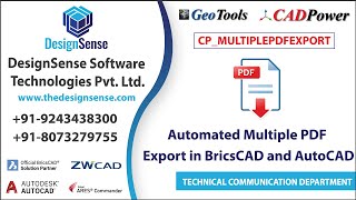 CADPower Tutorials: Automated Multiple PDF Export in Autocad and BricsCAD | CP_MULTIPLEPDFEXPORT