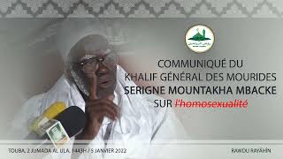 Urgent 🛑Rawdu Rayahin : Communiqué du Khalif Général des Mourides Serigne Mountakha MBACKE sur La...