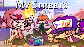 (My Streets) (D-Sides) (FC) DDTO X D-Sides Oneshot FNF MOD | Natsuki & BF | 4k