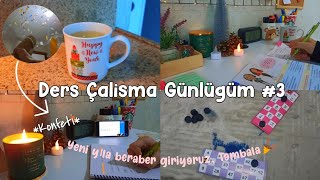 Ders Çalışma Günlüğüm #3 ✿💘 | Yeni yıla beraber giriyoruz🎉 | Nisaa