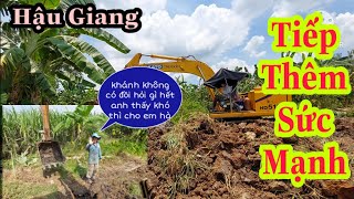 Xe Cuốc miền tây_máy đào kato ban liếp chuối làm ruộng gặp anh thầy giáo hiểu chuyện tiếp thêm sức 🥰