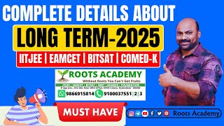 Longterm 2025 Eamcet Jeemains bitsat comedk #tseamcet #apeamcet #jee