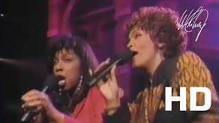 Whitney Houston and Natalie Cole - Bridge Over Troubled Water Live 1990 HD Remaster