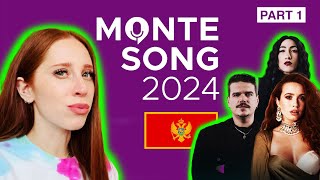 LET'S REACT TO MONTESONG 2024 (MONTENEGRO EUROVISION 2025) PART 1