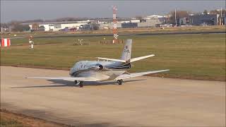 560XL Citation Excel departure from MST Airport