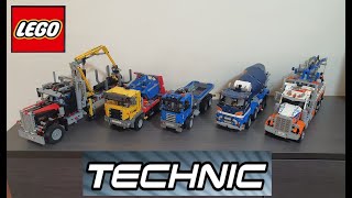 Lego Technic Trucks Line Up and review