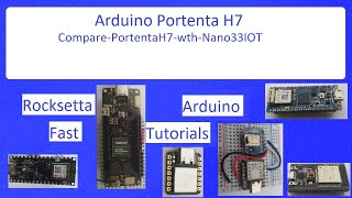 Compare PortentaH7 with Nano33IOT