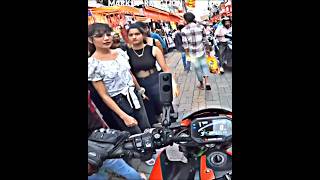 Cute Girl Reaction 🥰 Kawasaki Z900 #publicreaction #girlrection #modified #z900 #shorts