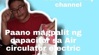 How to replace capacitor for Dual Air Circulator Fan..repair tutorial|Raccool Air-conditioning