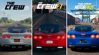 The Crew vs The Crew 2 vs The Crew Motorfest | Details and Physics Comparison