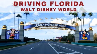 Driving Around Walt Disney World in Lake Buena Vista, Florida (Orlando Area)