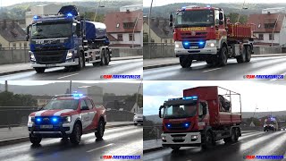 [Waldbrand am Bergwerk - THW und WF Evonik im Einsatz] große Waldbrandübung der Feuerwehr Trennfurt