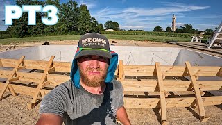 Forming Concrete Steps That Will Never Fail!! | DIY Inground Swimming Pool Build | Pt3