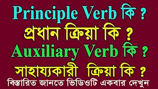 Verb || Principle verb and Auxiliary verb || প্রধান ও সাহায্যকারী ক্রিয়া || BD Career School