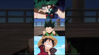 Deku, Gon, and Luffy edit