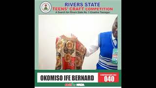 SKILLUP NAIJA'S TEENS' CRAFT COMPETITION: OKOMISO IFE BERNARD #skillupnaija #skills