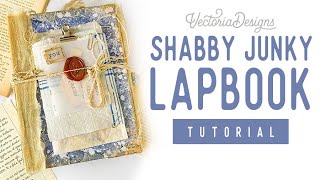 Shabby Junky Lapbook Tutorial | Vintage Mail Crafting Printables Kit