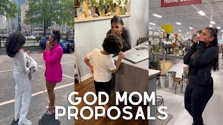 Surprise God Mom Proposals!