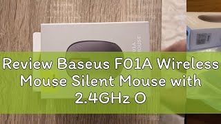 Review Baseus F01A Wireless Mouse Silent Mouse with 2.4GHz Optical Ergonomic PC Gaming Mouse for Ma