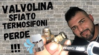 Come sostituire la valvola di sfiato del termosifone