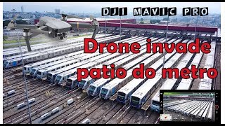 DJI Mavic Pro  Drone filma patio do metro