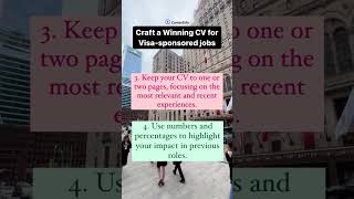 Apply to visa sponsored jobs with these tips on jobs.careeredu.co.uk #careeredu  #visajobs