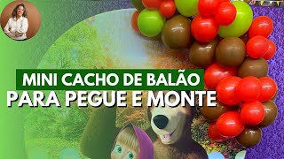 BALÃO PARA O PEGUE E MONTE (mini cacho)