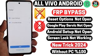 All Vivo Frp Bypass Android 13/14 New Trick 2024 |TalkBack/Reset Option Not Working |No Gmail |No Pc