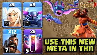 TH11 New Meta | Hog Bats Attack Strategy Th11 | Th11 Hog Attack Strategy | Clash Of Clans.