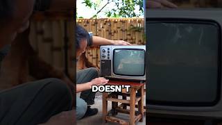 guy tried fixing his vintage childhood tv 💀 the result was surprising!