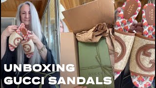 Mom Unboxes New Gucci Sandals