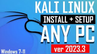 How to install kali Linux On Pc VirtualBox 2023