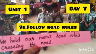 Term2 Unit 1 Day 7/7b.Follow road rules/ shake or nod your head/English Ennum Ezhuthum