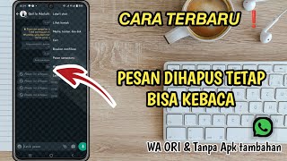 CARA MELIHAT KEMBALI PESAN WHATSAPP YANG SUDAH DIHAPUS TERBARU 2023❗