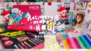 HUGE STATIONERY & MAKEUP HAUL: philippines edition (GIVEAWAY!) ✂️