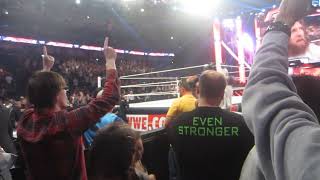 WWE MONDAY NIGHT RAW - THE SHIELD ENTRANCE - RAW AFTER MANIA- NEW ORLEANS 04/07/2014 -