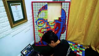 Rubik's Cube Mozaic Art #4: Helmy Yahya