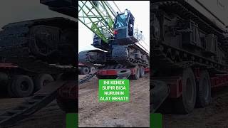 VIRAL!!! HANYA MODAL NEKAT NURUN KAN ALAT BERAT#alatberat#crane#excavator#metal#shorts