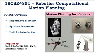 Robotics computational motion planning - Introduction