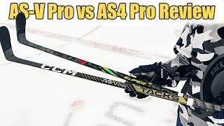 CCM Super Tacks ASV Pro vs AS4 Pro Hockey Stick Review - Old v New. Which stick is better ?