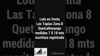 Lotes en Venta en Las Tapias Zona.8 Quetzaltenango