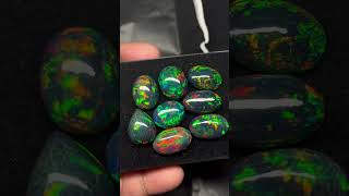 Чёрные Эфиопские Опалы высокого качества (Black Ethiopian Opal)