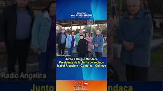 En Radio Angelina junto a Sergio Mundaca, Presidente JJVVs Isabel Riquelme - Canteras - Quilleco