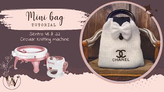 Mini bag tutorial, Sentro/Addi circular knitting machine + ***GIVEAWAY-closed***