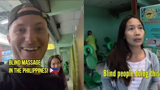 $100 Blind massage in the Philippines! 🇵🇭 | massage center